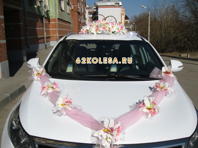 Свадебное украшение автомобилей